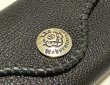 Photo8: Buffalo Leather Coin & Card Case With Zipper (Black) (8)