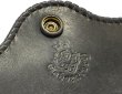 Photo9: Buffalo Leather Coin & Card Case With Zipper (Black) (9)