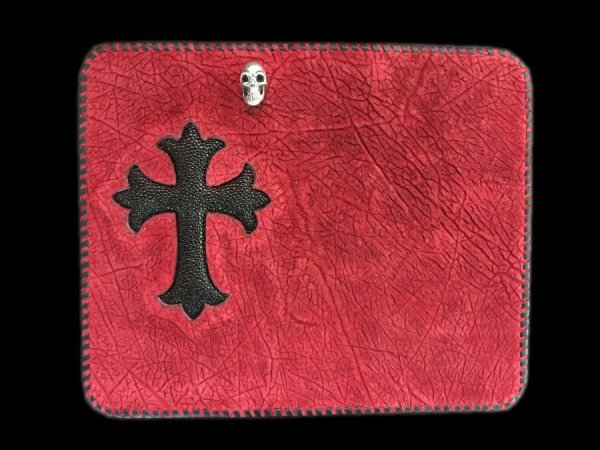 Photo1: Stingray Cross Inlay Hippo Check Book (1)