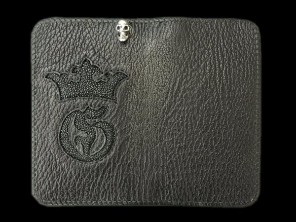 Photo1: Stingray G&Crown Inlay Shark Check Book (1)