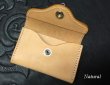 Photo3: Saddle Leather Coin & Card Case (Natural) (3)