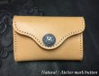 Photo5: Saddle Leather Coin & Card Case (Natural) (5)