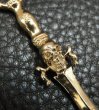 Photo4: 10k Quarter Dagger With Skull Pendant With Classic H.W.O (4)