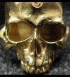 Photo8: 10k Gold Large Skull Without Jaw Ring(Mud Finish) (8)