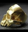 Photo15: 10k Gold Large Skull Without Jaw Ring(Mud Finish) (15)