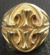 Photo10: 10k Gold Sculpted Oval Signet Ring (10)