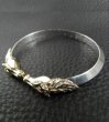 Photo4: 18k Gold Half Horse Triangle Wire Bangle (4)