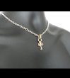 Photo11: 10k Gold 1/16 Grooved Cross Pendant (11)