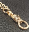 Photo4: Quarter 10k Gold Old Bulldog With 14k Gold 5mm Wide Necklace (4)