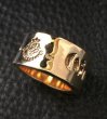 Photo5: 10k Gold Wide Gaboratory Cigar Band Ring (5)