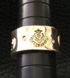 Photo4: 10k Gold Wide Gaboratory Cigar Band Ring (4)