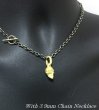 Photo11: 10k Green Gold Quarter Single Skull Pendant (Mud Finish) (11)