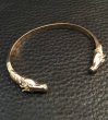 Photo4: 10k Gold Quarter Horse Triangle Wire Bangle (4)