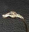 Photo5: 10k Gold Quarter Horse Triangle Wire Bangle (5)