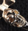 Photo13: 18k Gold Single Skull Dagger Square Bottom Pendant (13)