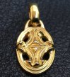 Photo5: 18k Quarter Sclupted Oval Pendant (5)