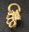 Photo6: 18k Gold 1/128 Mini Knuckle Duster Pendant (6)