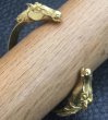 Photo9: 18k Gold Horse Triangle Wire Bangle (9)