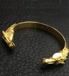 Photo5: 18k Gold Horse Triangle Wire Bangle (5)