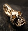 Photo2: 10k Half Single Skull Pendant (2)