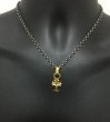 Photo10: 24k Gold 1/16 Grooved Cross Pendant (10)