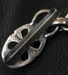 Photo8: Skull On Cross Oval Keeper With Smooth Anchor Chain & H.W.O Key Chain (8)