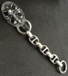 Photo5: Skull On Cross Oval Keeper With Smooth Anchor Chain & H.W.O Key Chain (5)