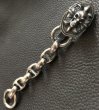 Photo4: Skull On Cross Oval Keeper With Smooth Anchor Chain & H.W.O Key Chain (4)