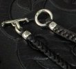 Photo3: Braid Leather Necklace With C-ring (3)