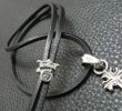 Photo2: G&Crown Adjustable Leather Necklace (2)