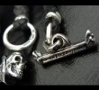 Photo13: Half Hammer Cross With 2Skull & Double Face Dagger Necklace (13)