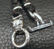 Photo4: C-ring With 2 Smooth Bolo Neck Clamps & Quarter Bulldog Braid Leather Necklace (4)