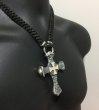 Photo12: Hammer Cross With Braid Leather Necklace (12)