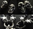 Photo4: Half Single Skull & 2Half Old Bulldogs With braid leather necklace On 2Half Skulls (4)