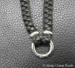 Photo6: C-ring With Braid Leather Necklace (6)