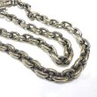 Photo12: Large Skull On 2Skulls Hammer Cross Double Face Dagger With 2Panthers Small Oval Chain Necklace (12)