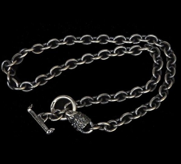 Photo1: 7Chain with quarter lion & quarter T-bar necklace (1)