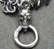 Photo4: 4.7Chain with 1/8 skull & 1/8 Classic T-bar Necklace (4)