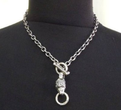 Photo2: Half lion with O-ring & 7chain necklace