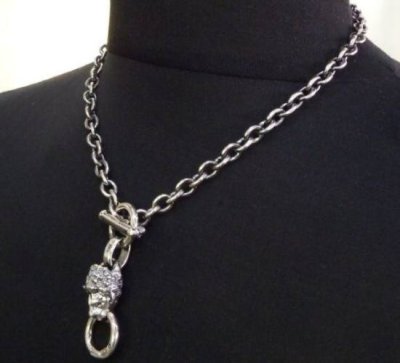 Photo1: Half lion with O-ring & 7chain necklace