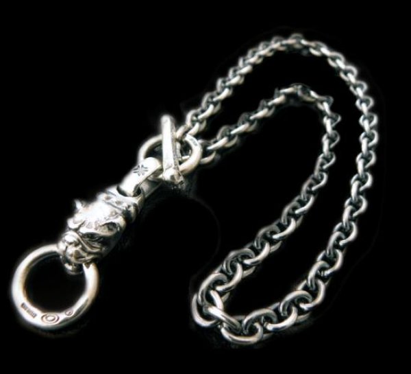 Photo1: Half old bulldog with O-ring & 7chain necklace (1)