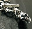 Photo3: Half skull with O-ring & 7chain necklace (3)