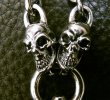 Photo14: 1/3 Skull On Dagger With Quarter Skulls & 7 Chain Links Necklace (14)