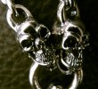 Photo13: 1/3 Skull On Dagger With Quarter Skulls & 7 Chain Links Necklace (13)