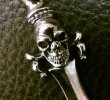 Photo11: 1/3 Skull On Dagger With Quarter Skulls & 7 Chain Links Necklace (11)