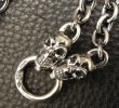 Photo8: Half C-ring With Half 2Skulls & 7Chain Necklace (8)