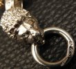 Photo6: Medium Platinum Finish Lion With Quarter 10k Gold H.W.O & Anchor Chain Links Necklace (6)