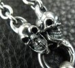 Photo10: Quarter Single Skull Dagger Square Bottom With 2 Quarter Skulls Necklace (10)