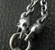 Photo3: Quarter Single Skull Dagger Square Bottom With 2 Quarter Skulls Necklace (3)