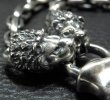 Photo10: Large Skull On 2Skulls Hammer Double Face Dagger With 2Lions & Battle-Ax Small Oval Chain Links Necklace (10)